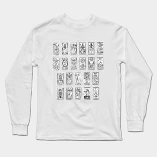 Tarot Cards with Arcana of Future Fate and Luck Long Sleeve T-Shirt